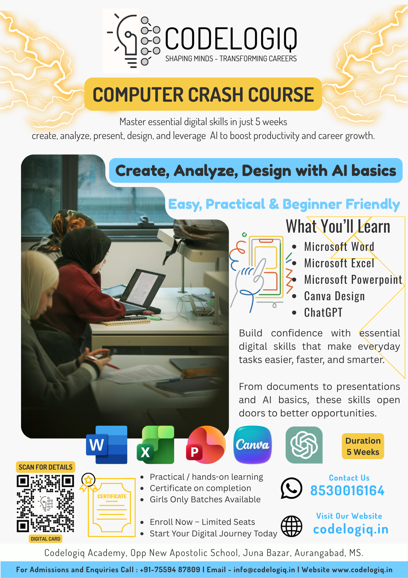 Create, Analyze and Design with AI Basics